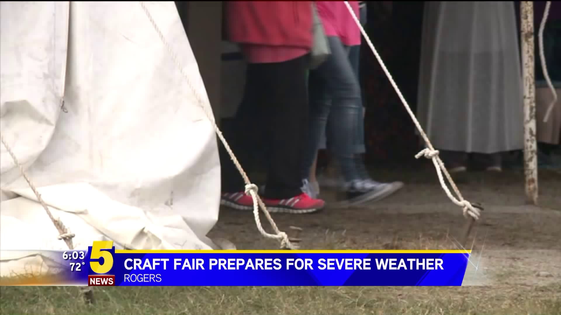 Craft Fair Prepares For Severe Weather