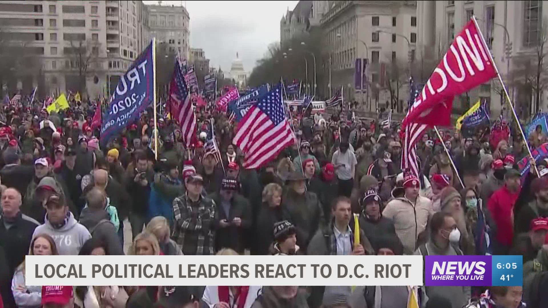 Local political leaders react to riot in Washington D.C.