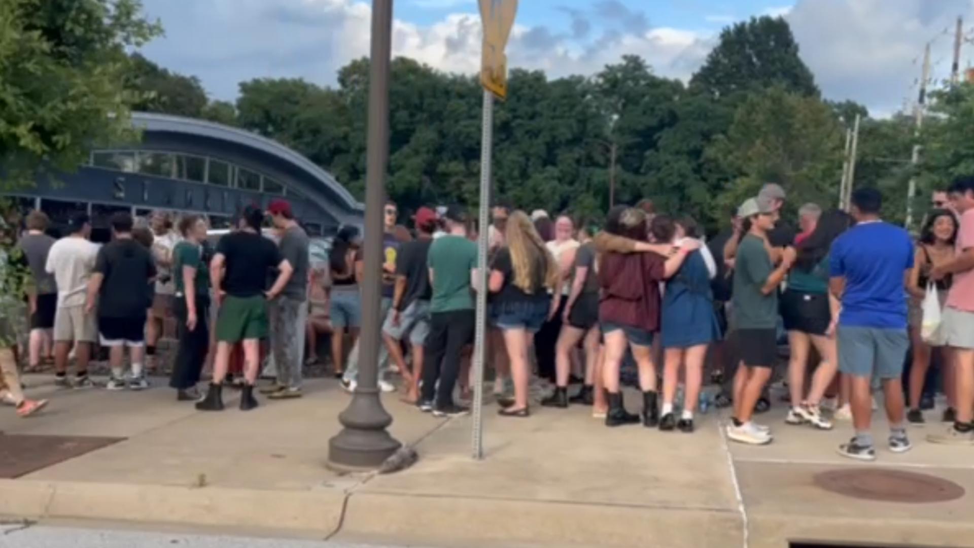 All-American Rejects fans started forming lines outside of Starlight Skatium within an hour of the band releasing the pop-up show location July 13.