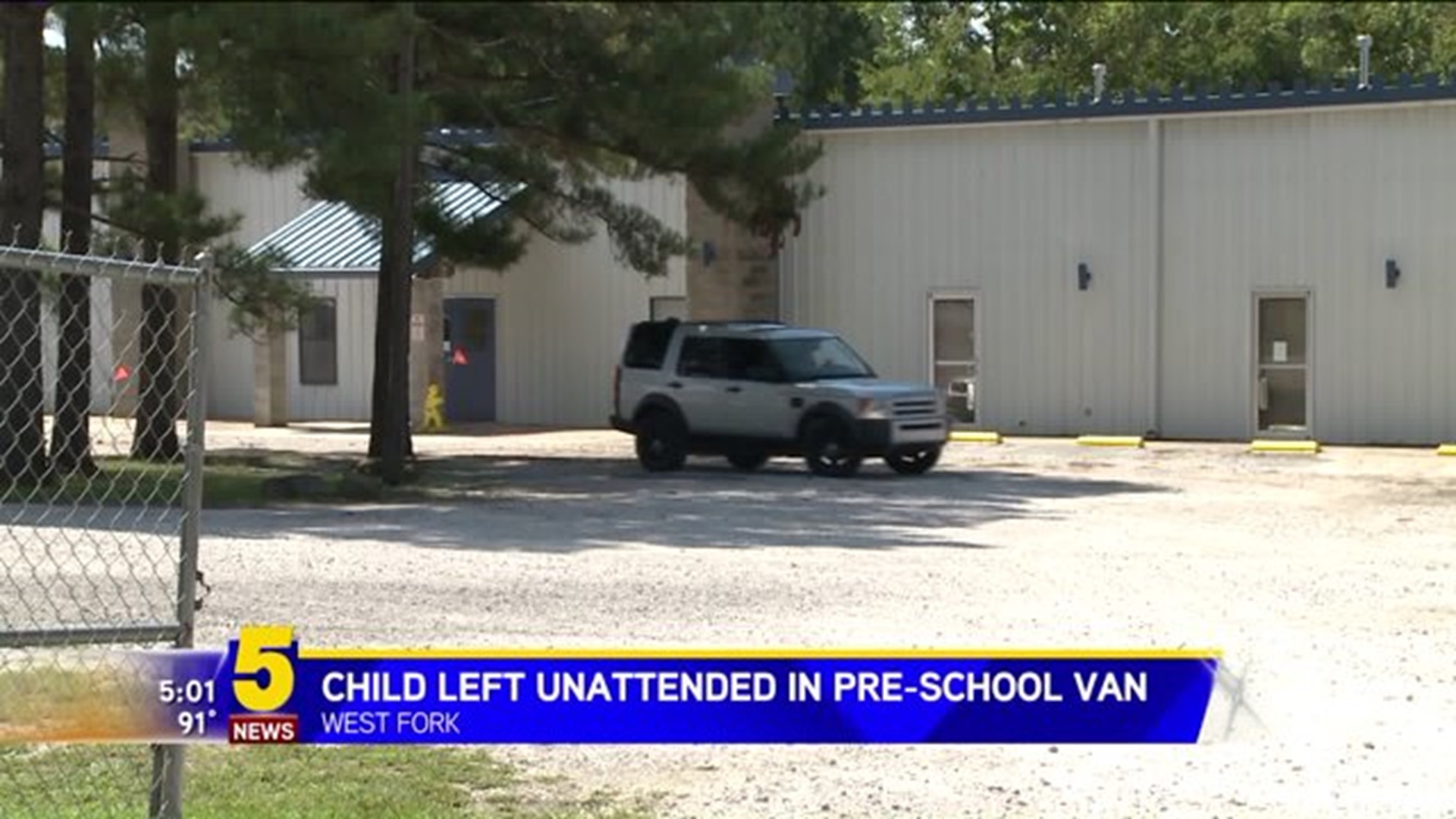 Child Left Unattended in Van