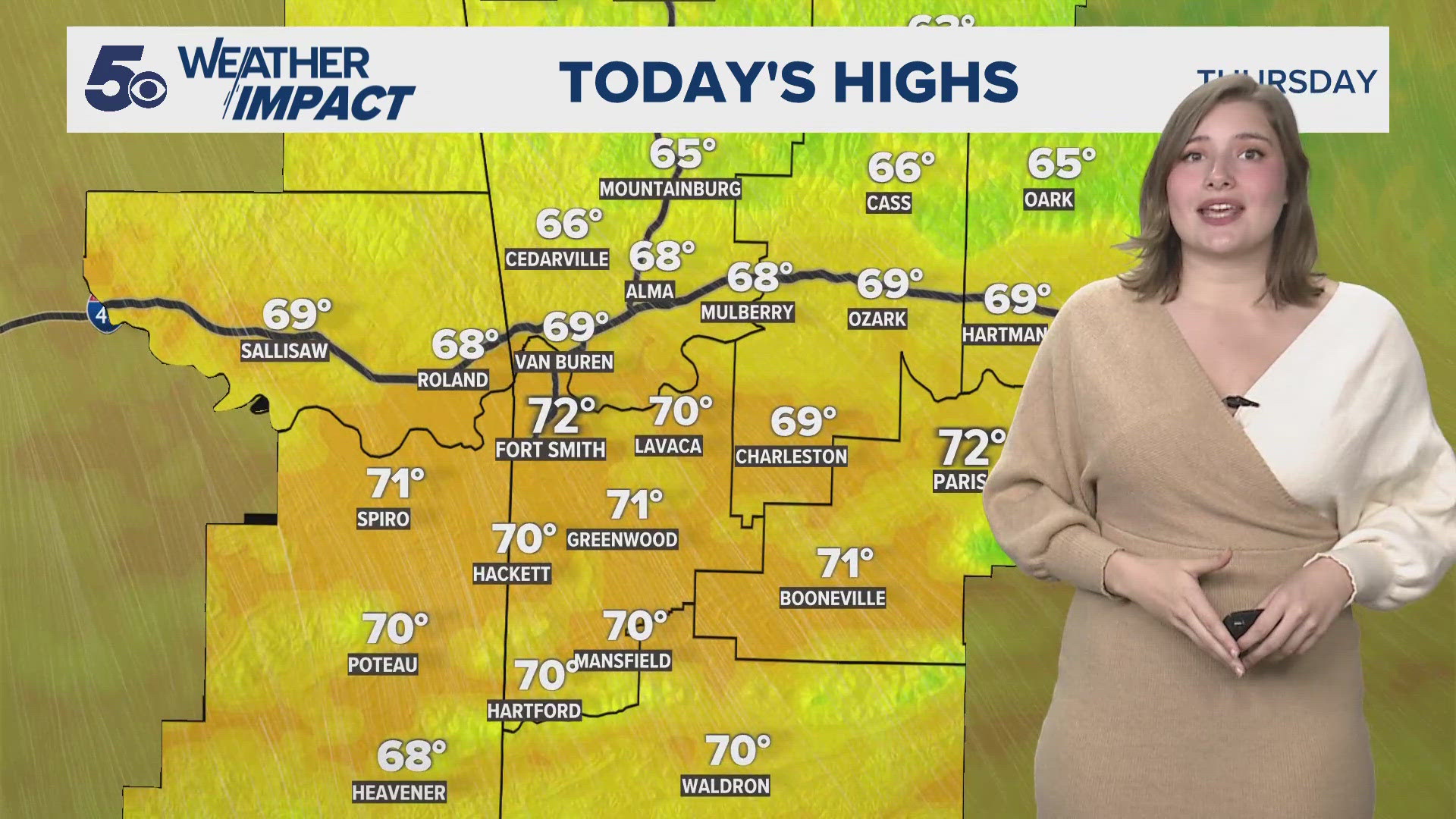 After a frosty morning, temperatures are expected to stay on the cooler side. A warming trend kicks off tomorrow as highs roll back into the 70s and even a few 80s.