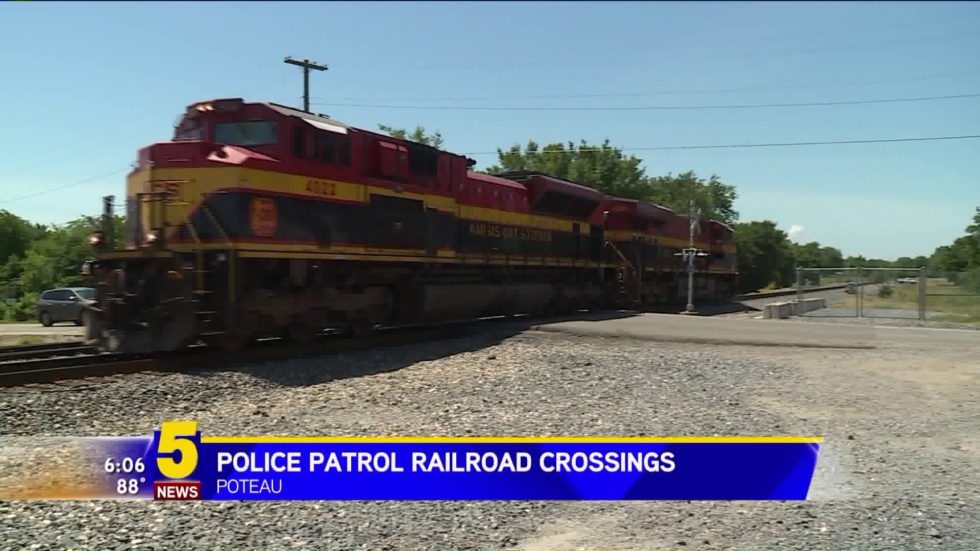 Police Patrol Railroad Crossings
