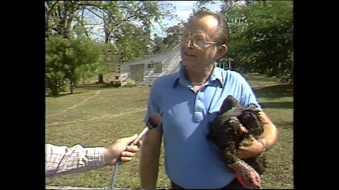 Yes Arkansas threw turkeys out of a plan in celebration