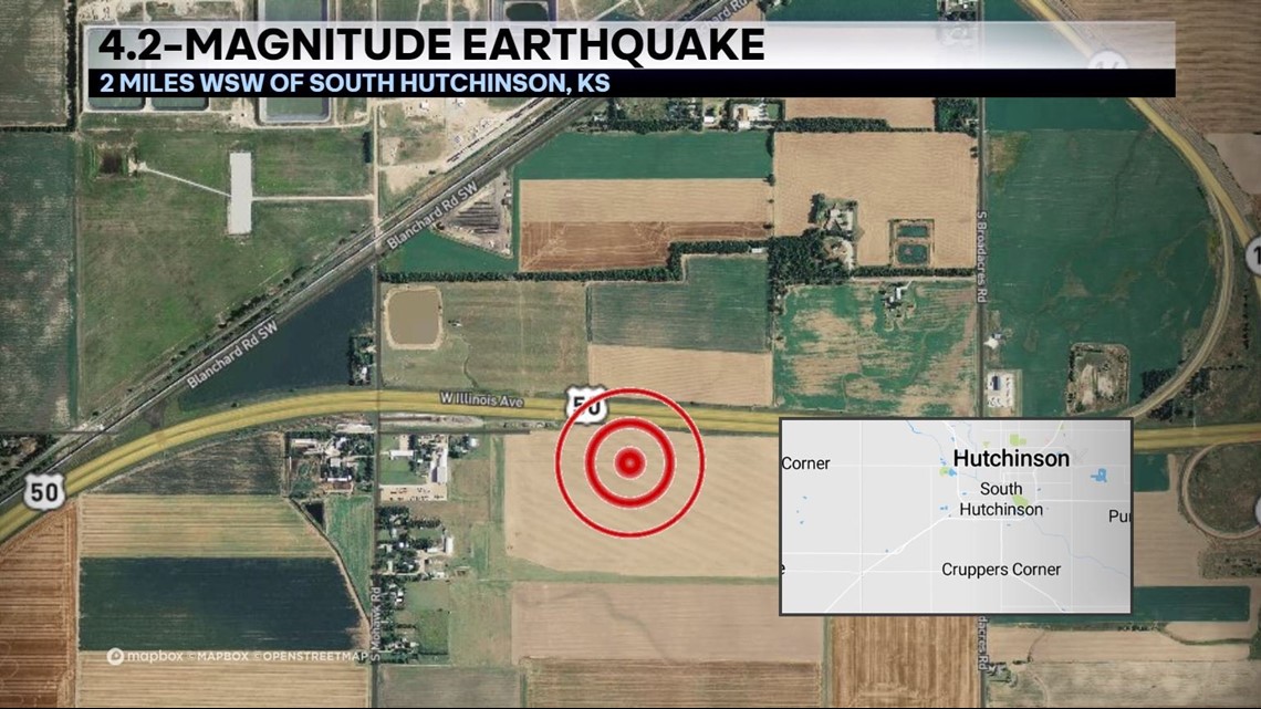 Highest magnitude earthquake in kansas