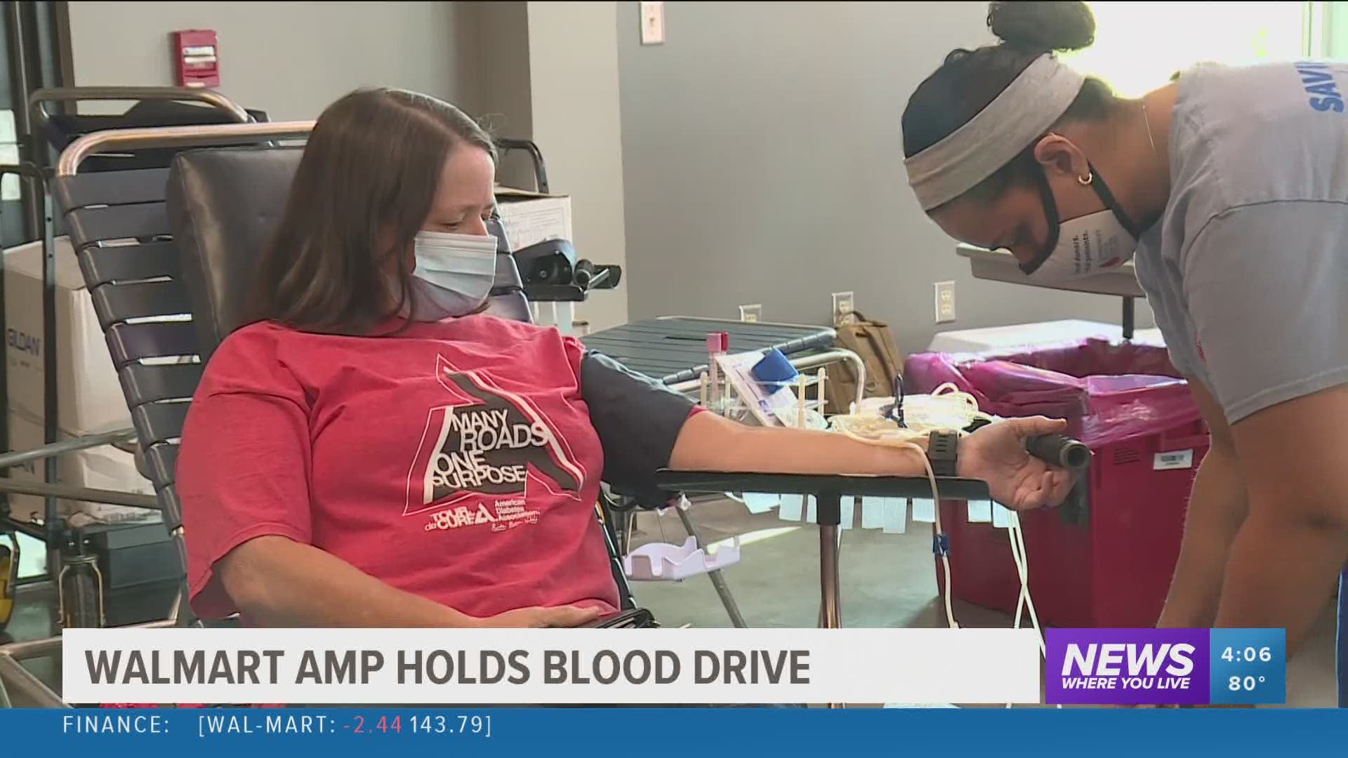 Walmart AMP Holds Blood Drive
