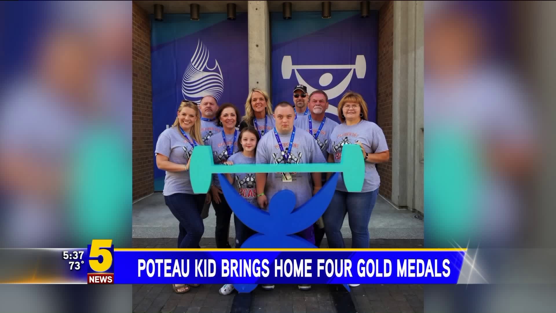 Poteau: Four Gold Medals