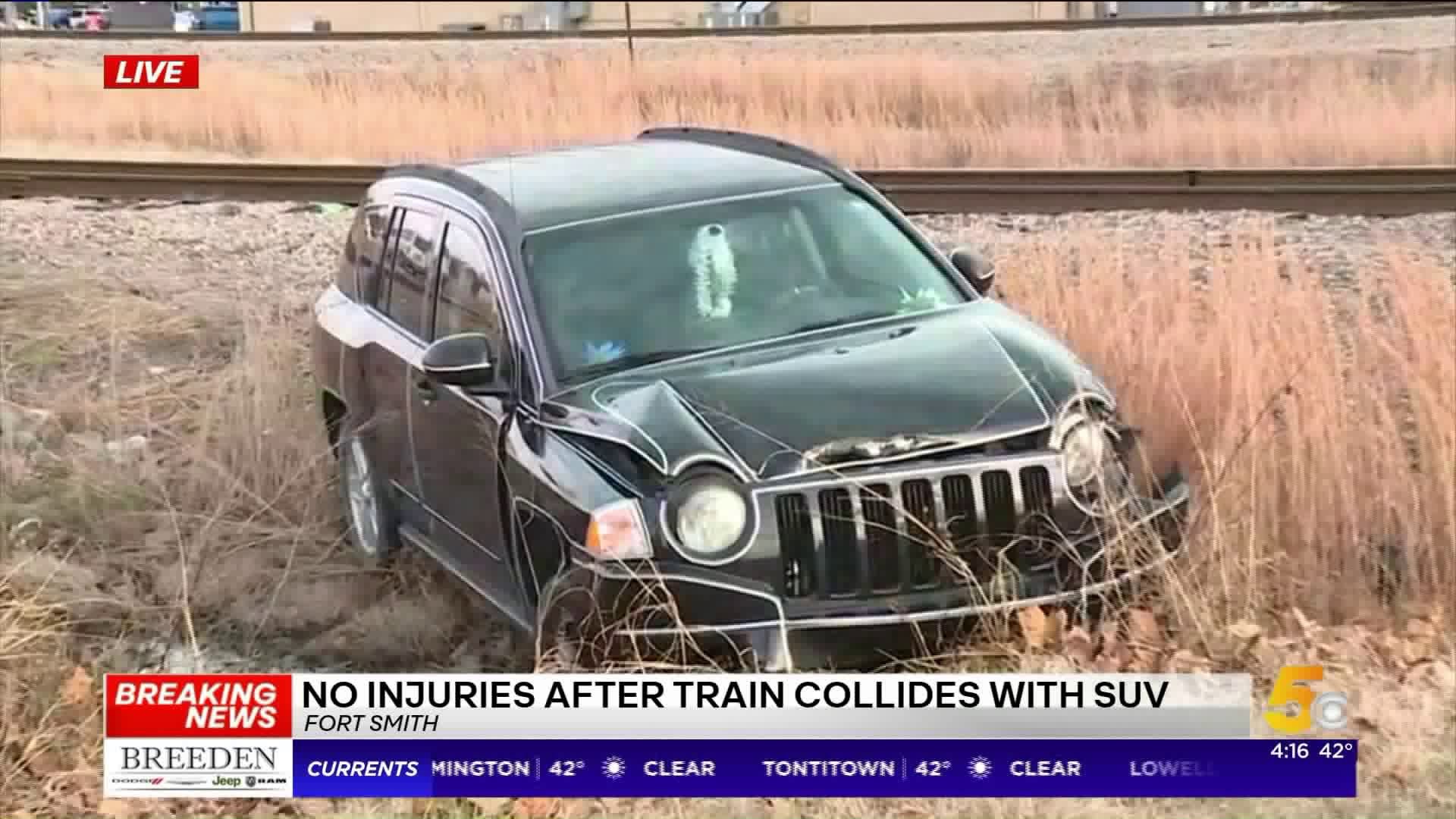No One Hurt After Train Collides With Car In Fort Smith