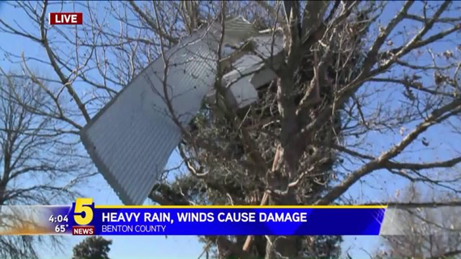Heavy Rain, Winds Cause Damage