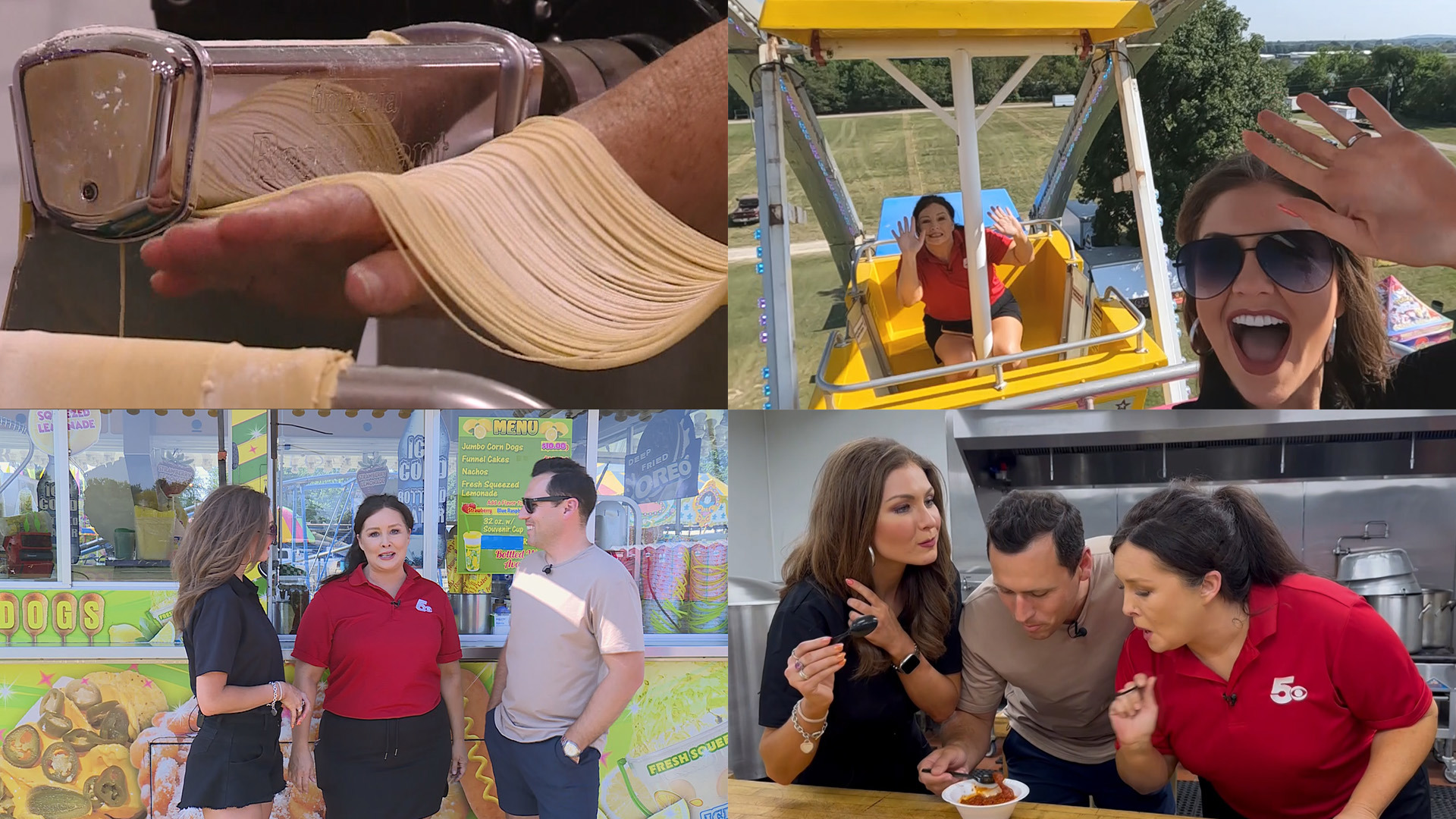 On this episode of Around the Corner, the 5NEWS morning crew taste tested the Tontitown Grape Fest's famous spaghetti dinners and took a spin on the carnival rides.