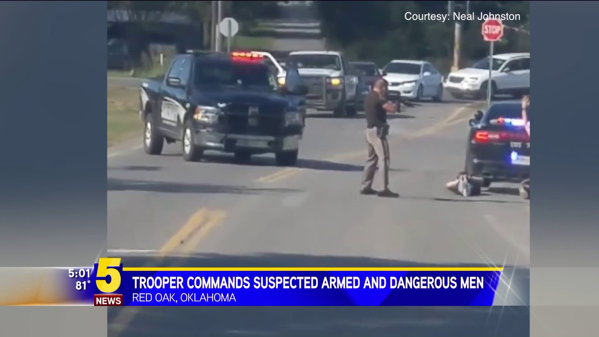 Trooper Commands Suspected Armed And Dangerous Men