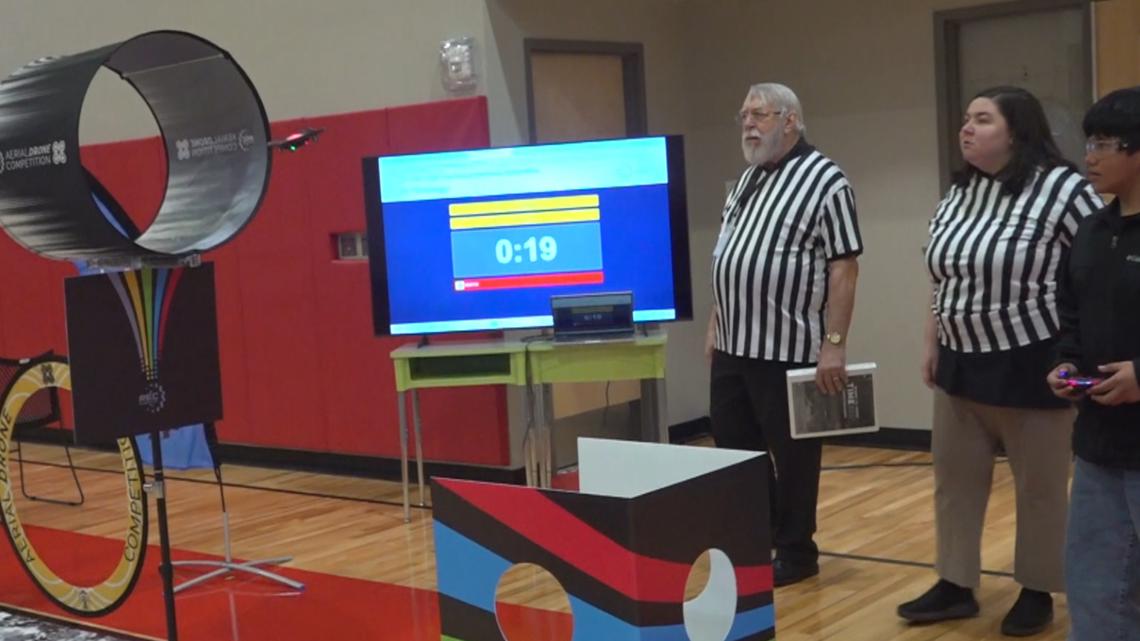 Students explore STEM careers at regional drone competition in Rogers
