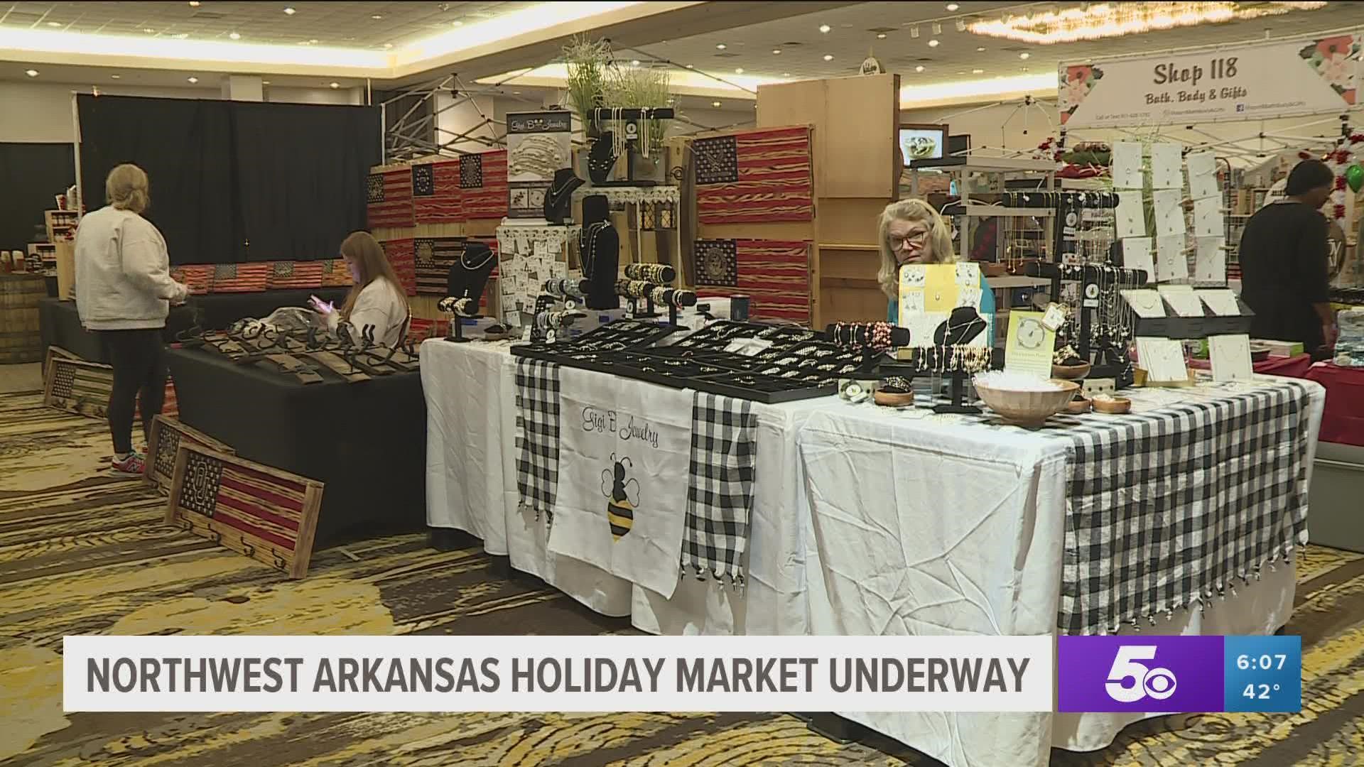 The Northwest Arkansas Holiday Market is happening now in Springdale.