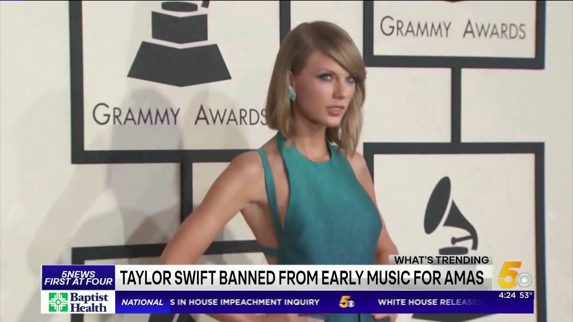 Taylor Swift Says She`s Not Being Allowed To Perform Her Early Music For AMAs