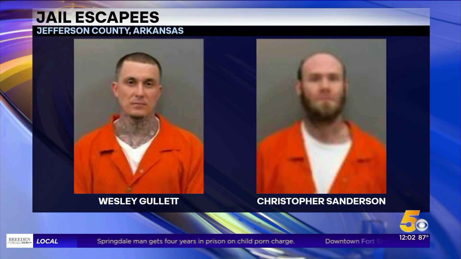 U.S. Marshals Seeking Two Escaped Inmates From Jefferson County