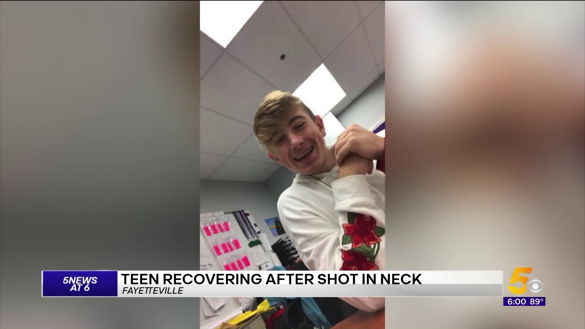 Teen Recovering After Shot In Neck
