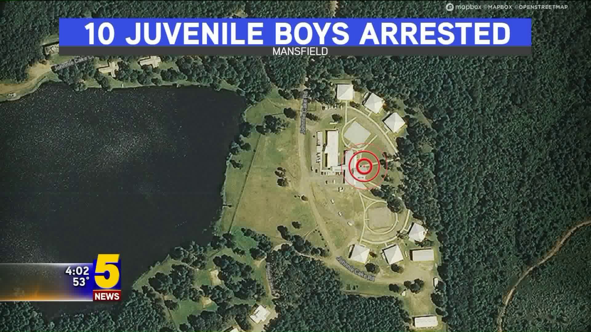 10 Juvenile Boys Arrested