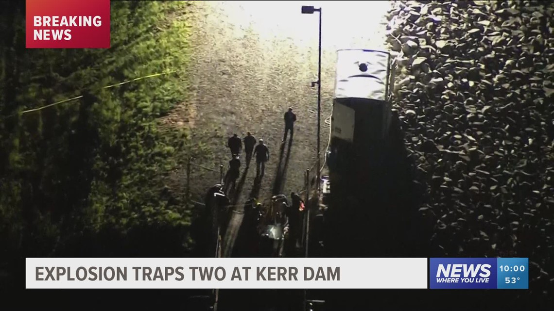 2 trapped after explosion at Kerr Dam in Oklahoma