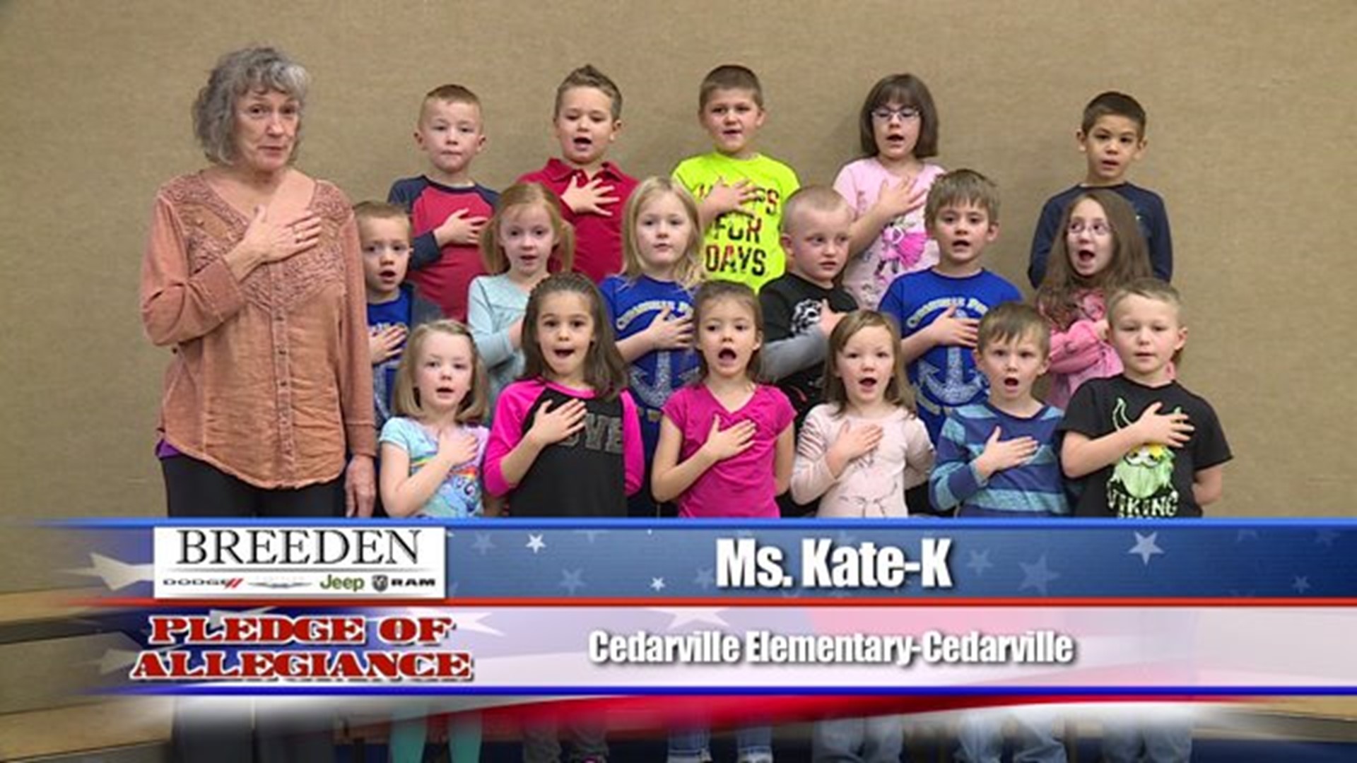 Cedarville Elementary, Cedarville - Ms. Kate - Kindergarten