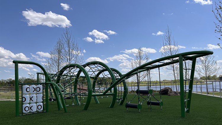 Airplane-shaped playground now at Osage Park in Bentonville