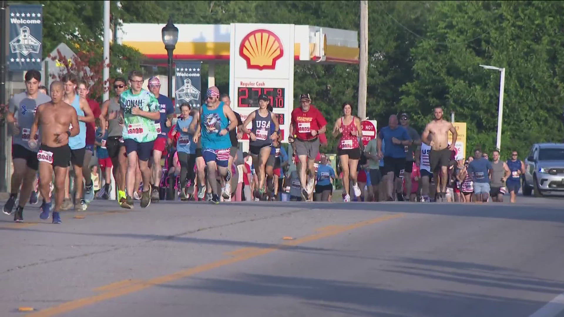 The festivities got off to an early start with the annual 5k run.