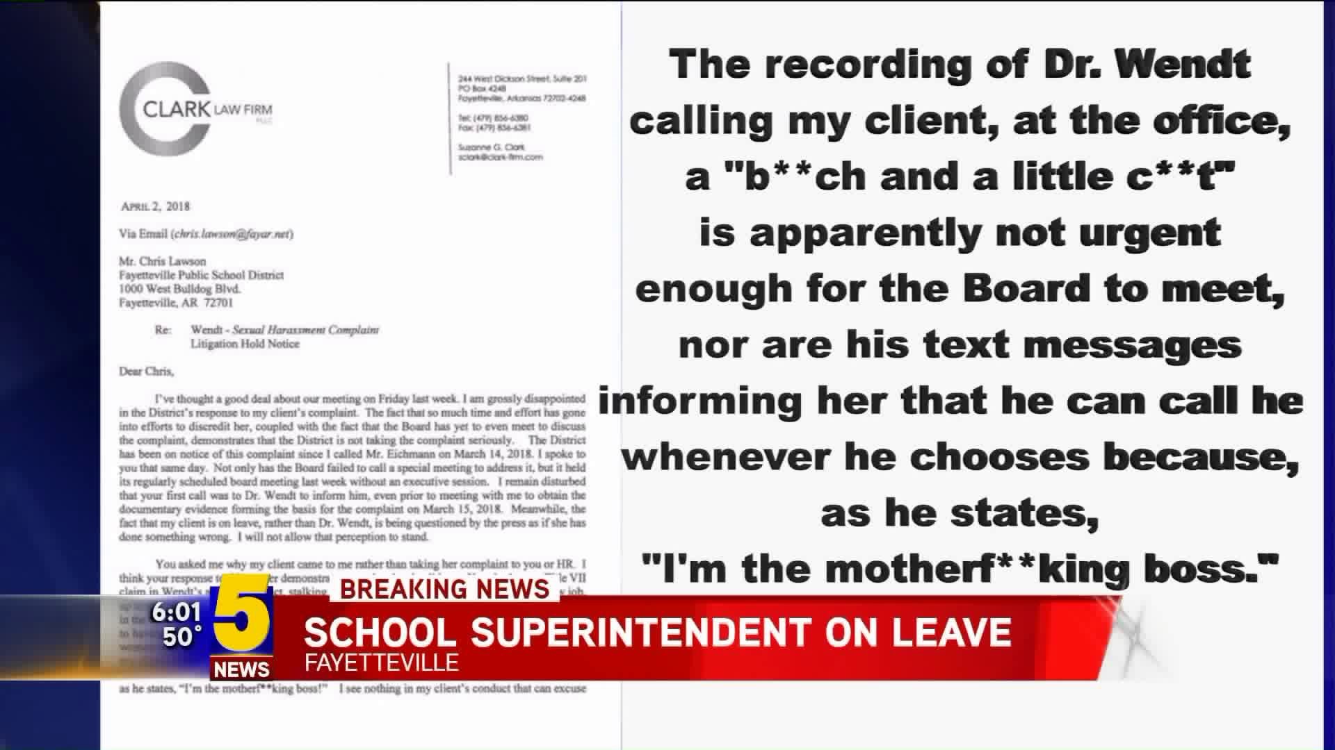 Fayetteville School Superintendent On Paid Leave