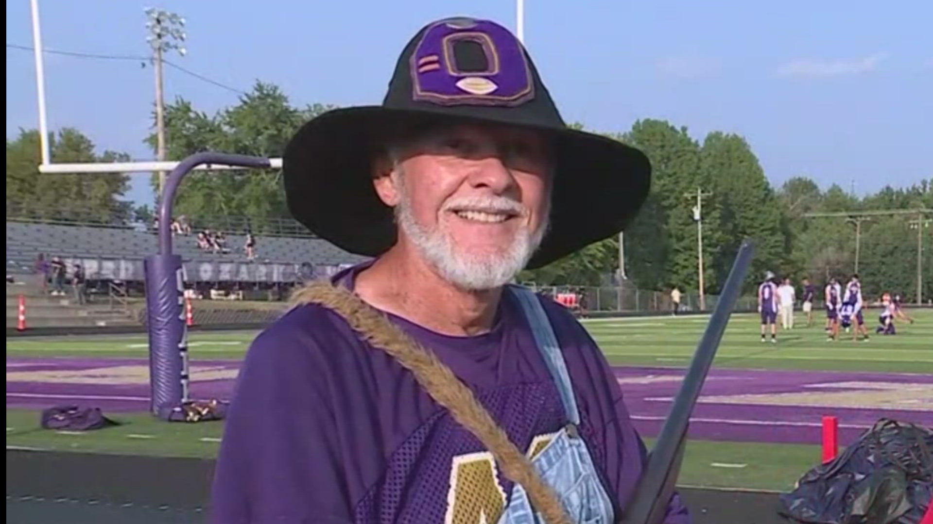 The Ozark mascot, Mr. Hillbilly, tells us the story of how he has been the team's mascot for 27 years.