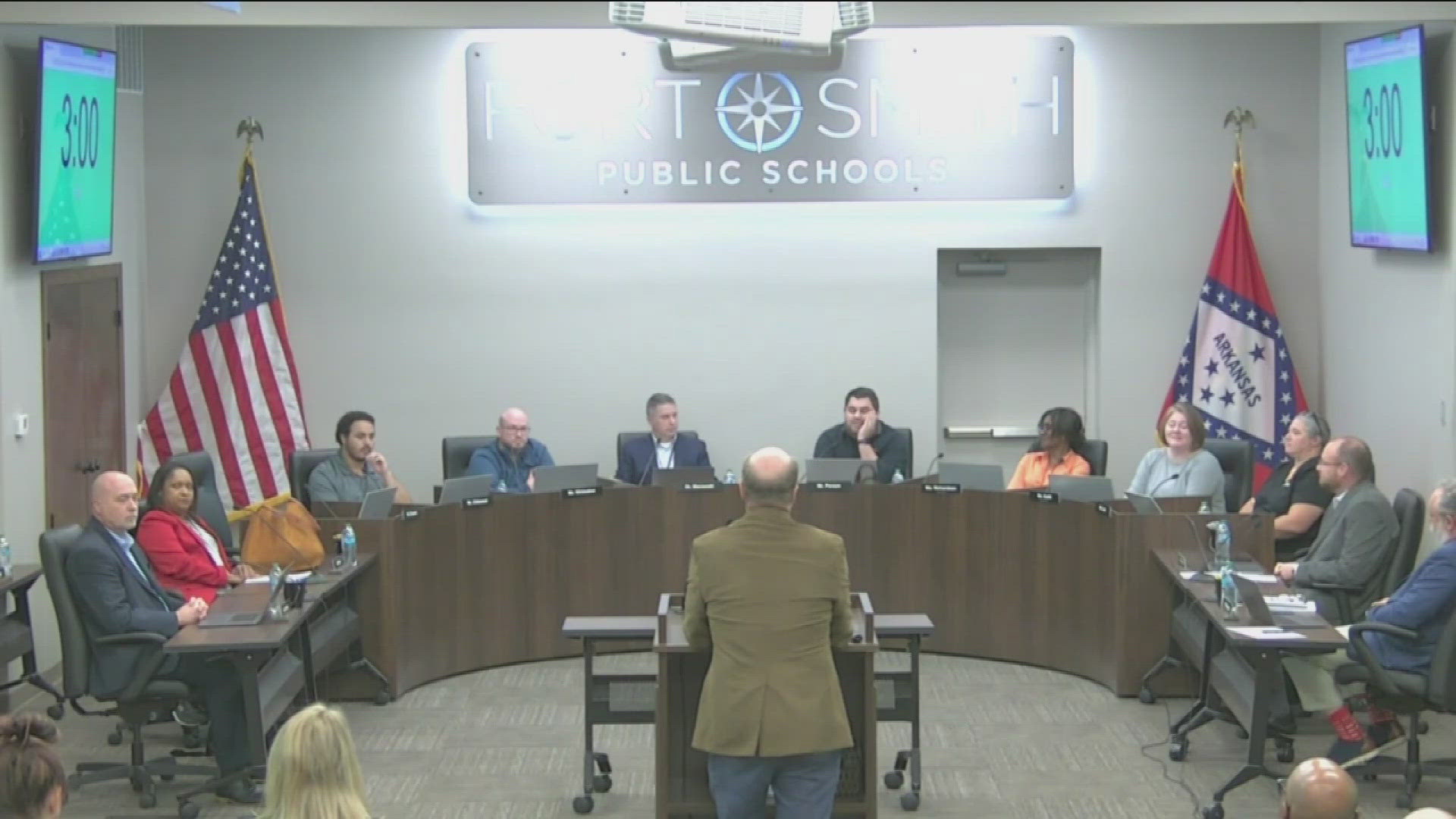 The school board has yet to take up the grievance filed by Coach Curry. 