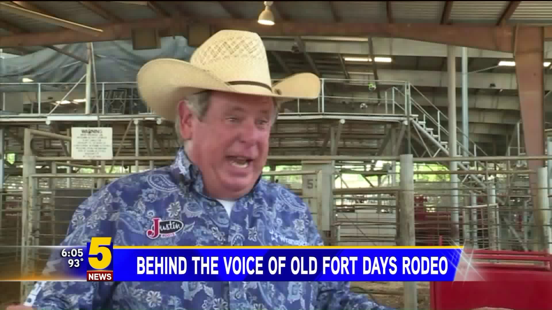 Behind The Voice Of The Old Fort Days Rodeo