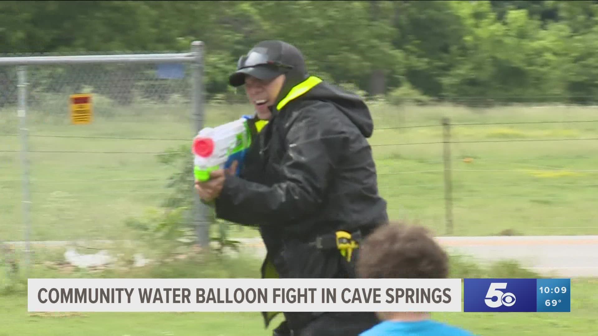With the recent tragedy in Uvalde, Texas, officials said events like this water fight were crucial to connecting with the community.