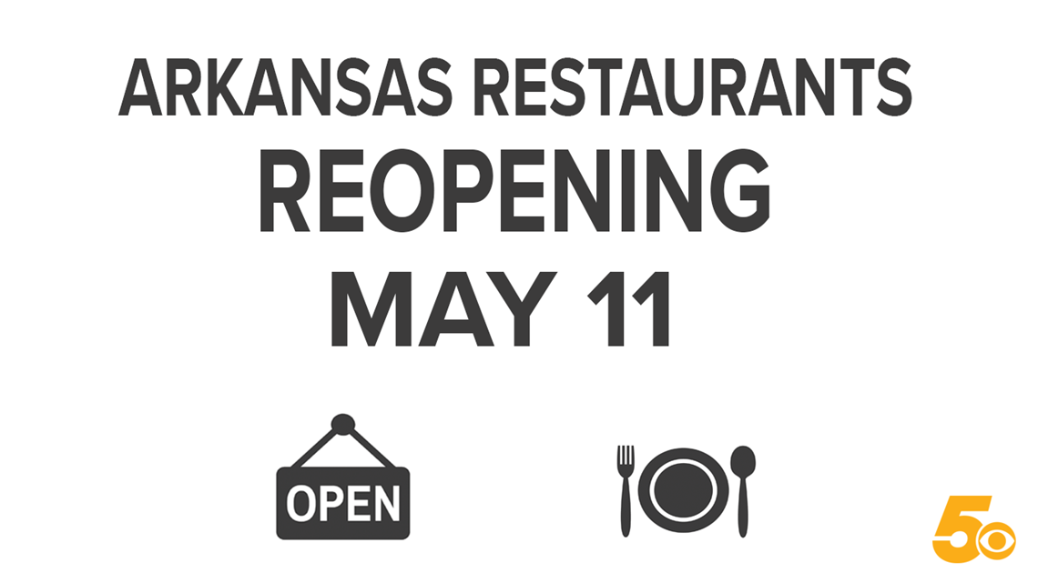 Arkansas Restaurants Can Reopen For Limited Dine In Soon