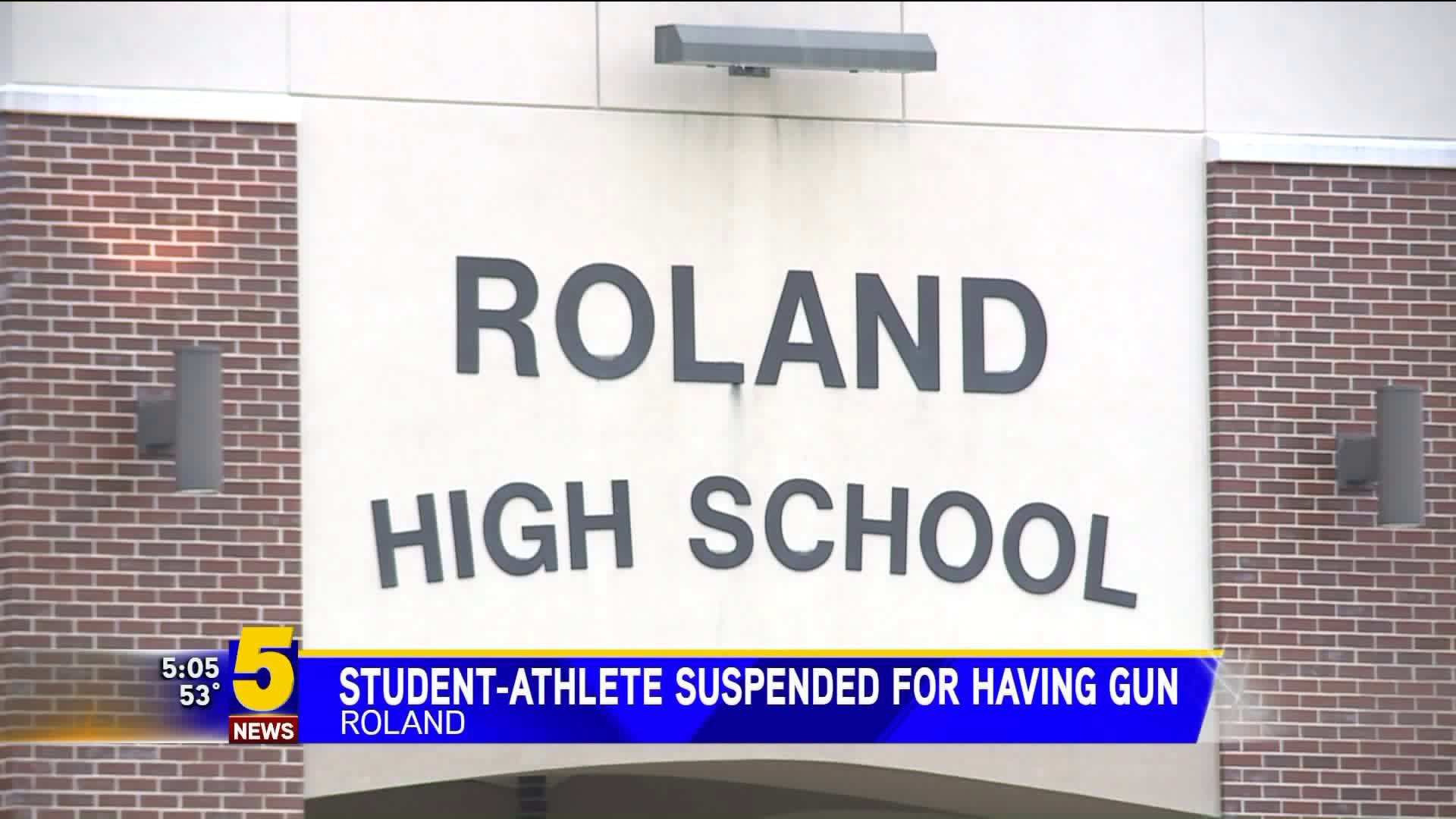 Roland Student-Athlete Suspended For Having Gun