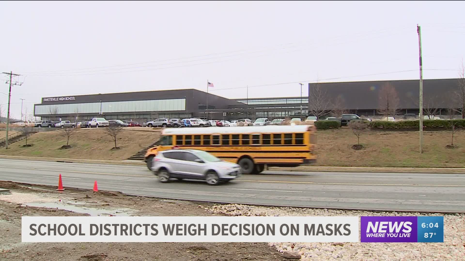 School districts weigh the decision on masks
