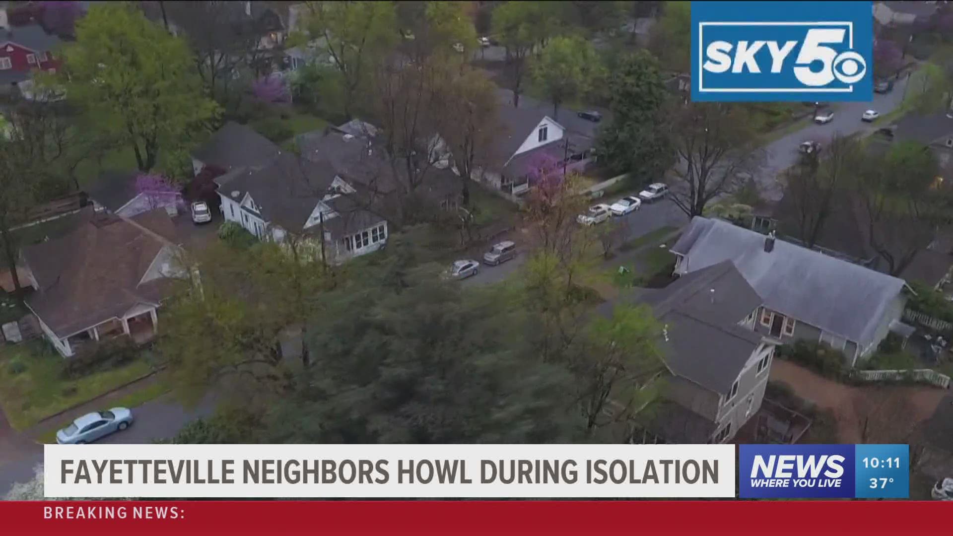 Fayetteville neighborhood howls during isolation