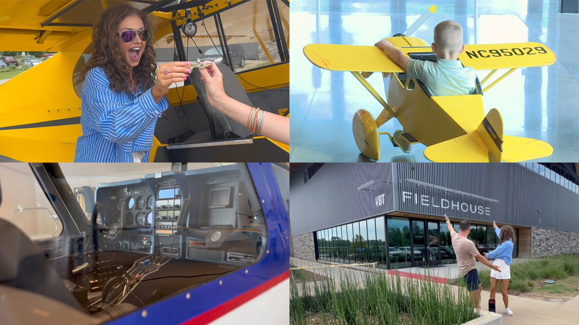 The 5NEWS morning crew explored Thaden Fieldhouse, dined at Louise while watching the planes take off, and Tiffany went up in the air for a personal scenic tour.
