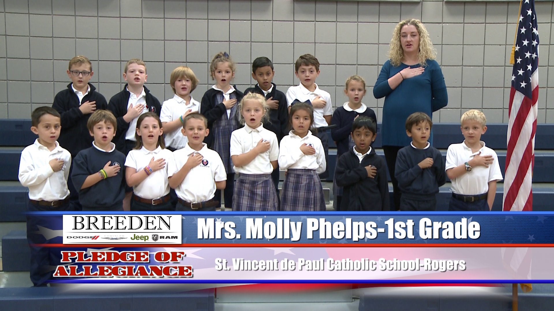 Mrs. Molly Phelps  1st Grade  St. Vincent de Paul Catholic School - Rogers