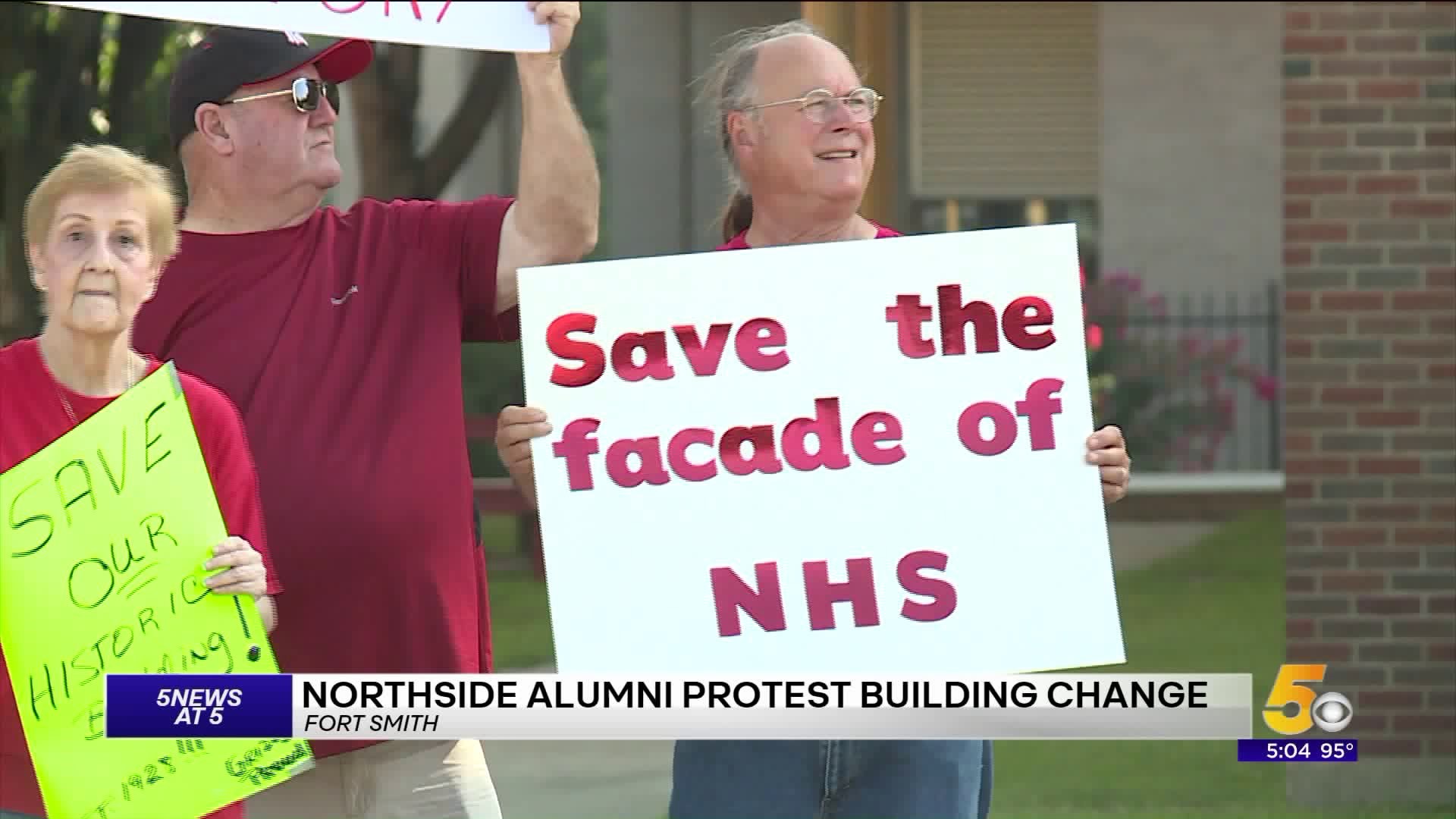 Northside Alumni Protest Building Change At High School