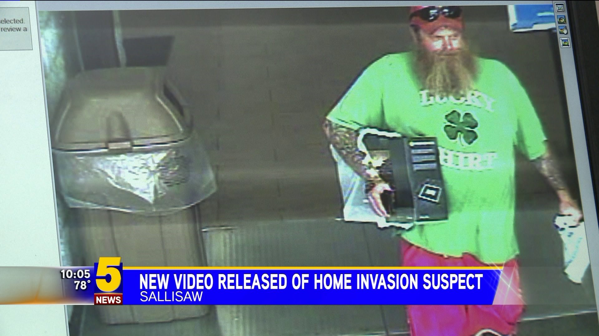 New Video Of Sallisaw Home Invasion Suspect