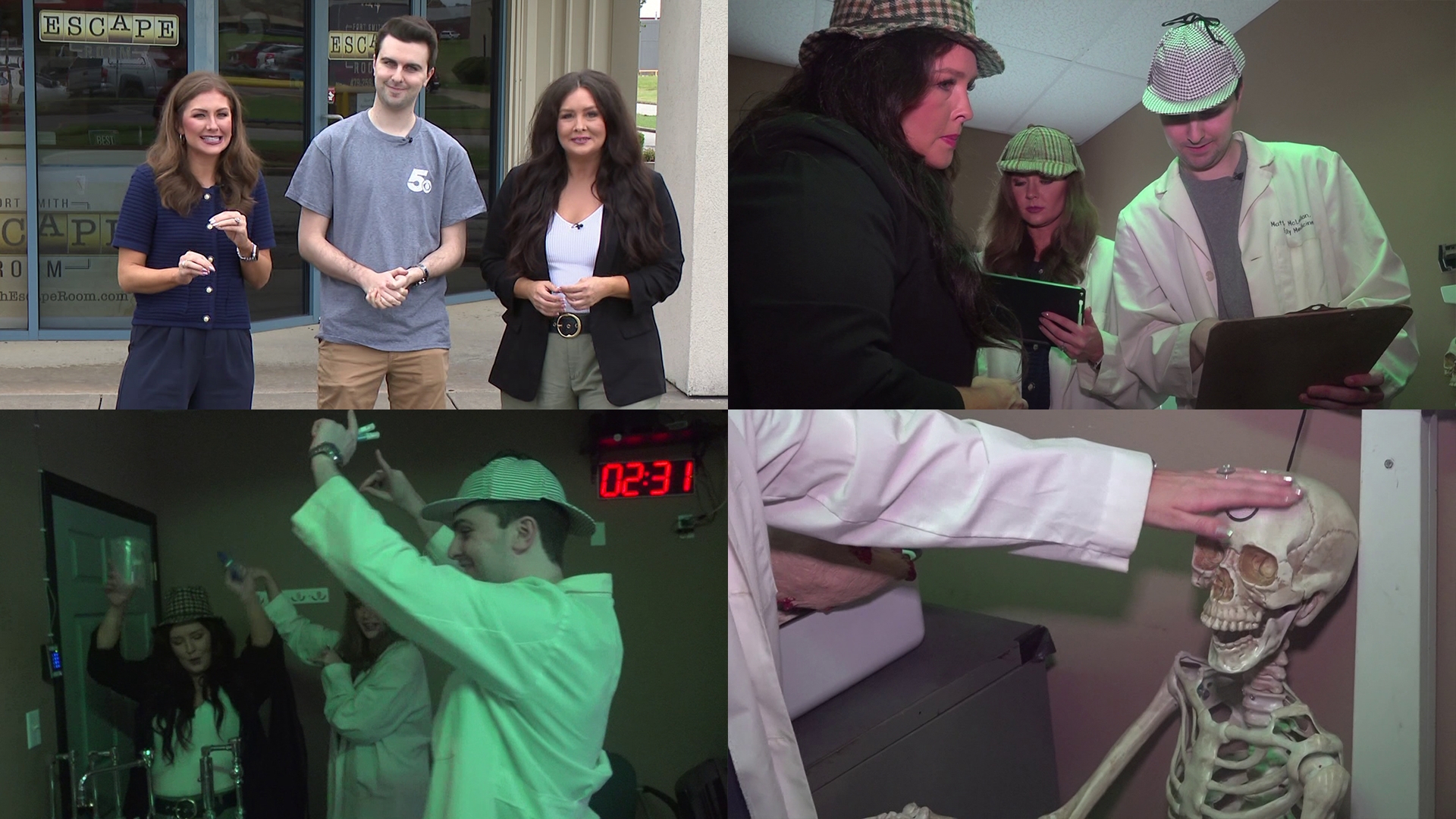 Monica threw the crew into The Mortuary, a spooky room where players must recover DNA evidence left behind by a killer.