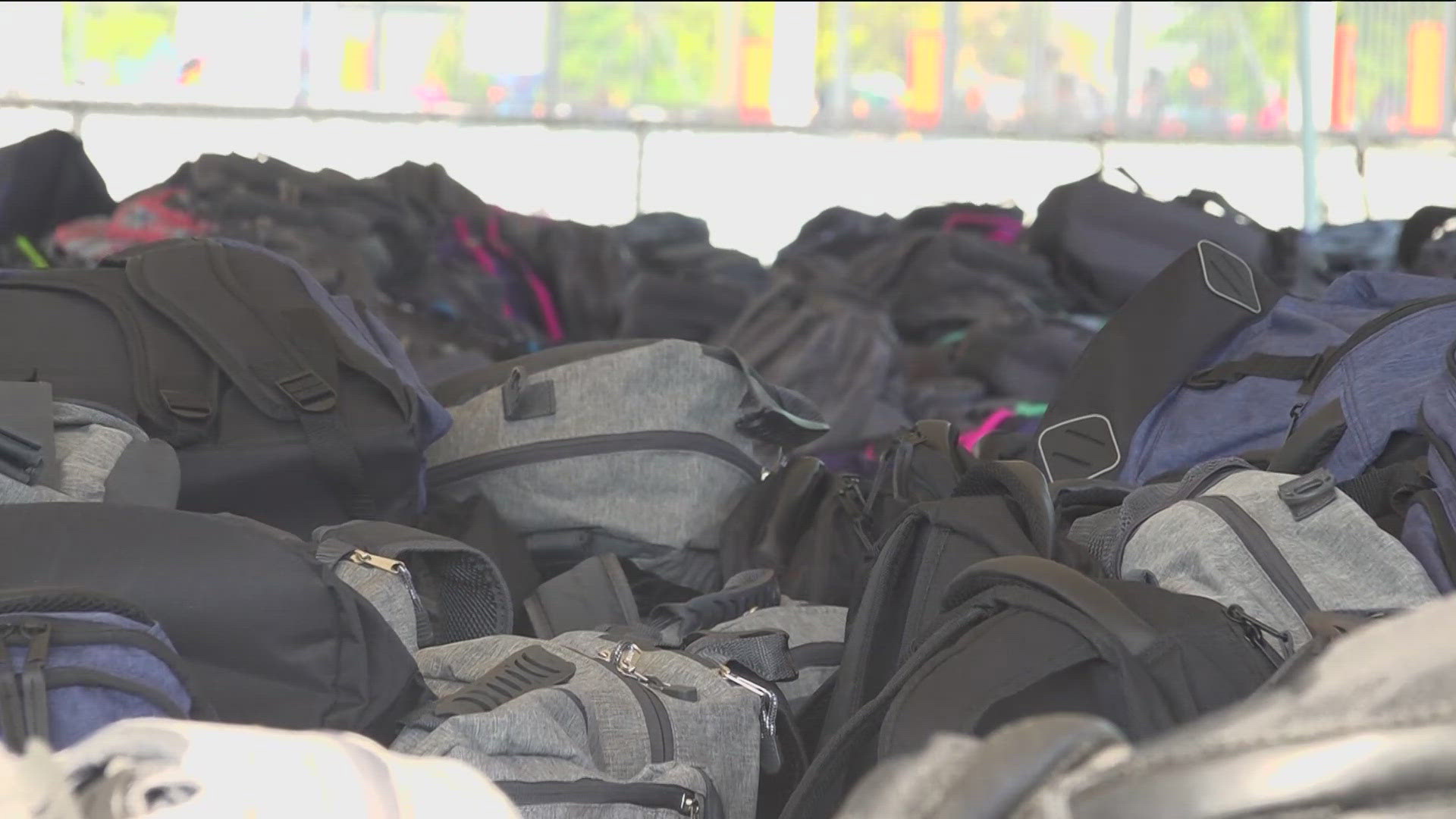 The event, which hosted dozens of community partners, provides backpacks for K-12 grades, with each bag containing new supplies fitting their grade.