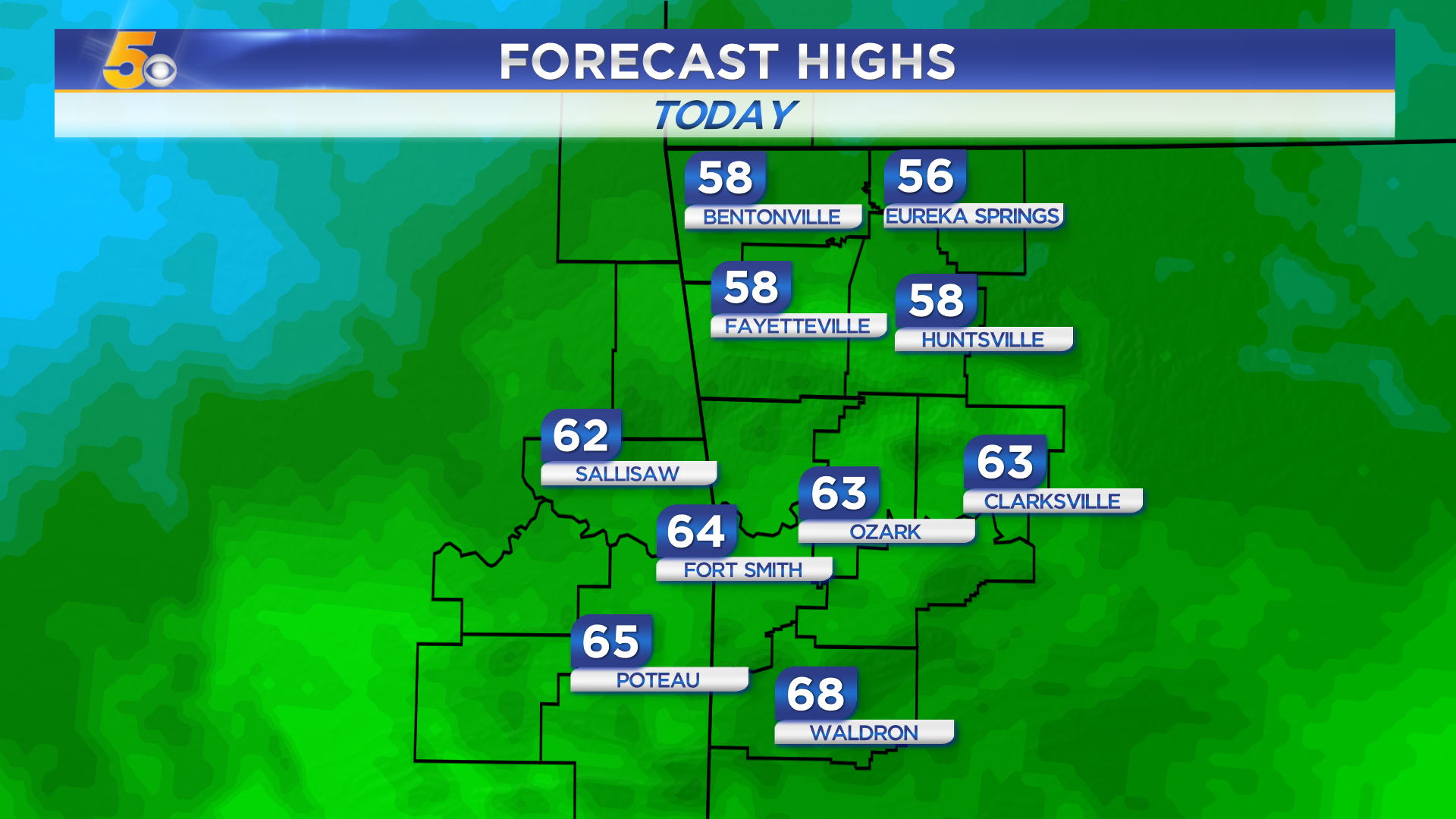 Clouds With A Stray Shower Today, Few Storms Saturday | 5newsonline.com