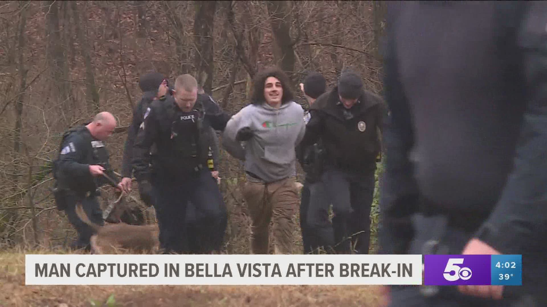 Bella Vista Police caught Tyler Curry in the act of attempting to break into his girlfriend's house again and arrested him. https://bit.ly/33Ij79p