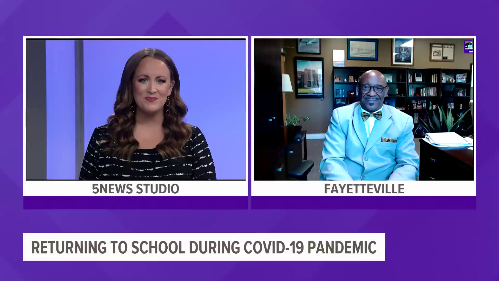 Fayetteville Schools Superintendent Dr. John L Colbert joined 5NEWS to discuss the district's plan for returning to school safely during the COVID-19 pandemic.