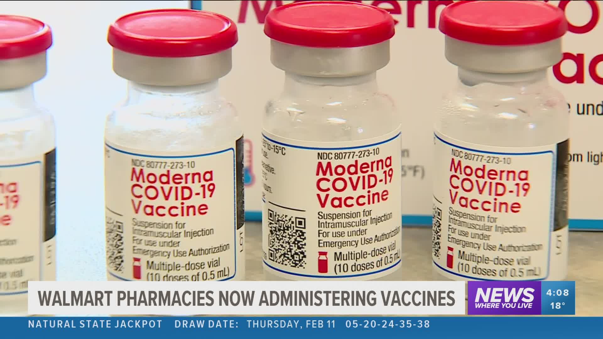 Walmart pharmacies now administering Covid-19 vaccines