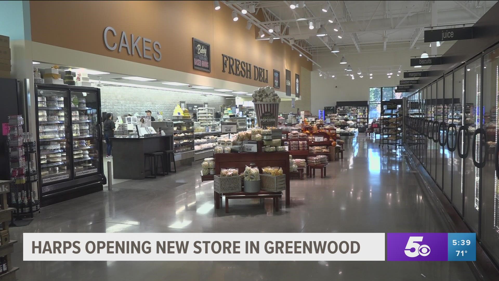 Sarah Thacker, Harps’ director of advertising and communications, said the 25,000-square-foot store will open with 18 part-time and 11 full-time employees.