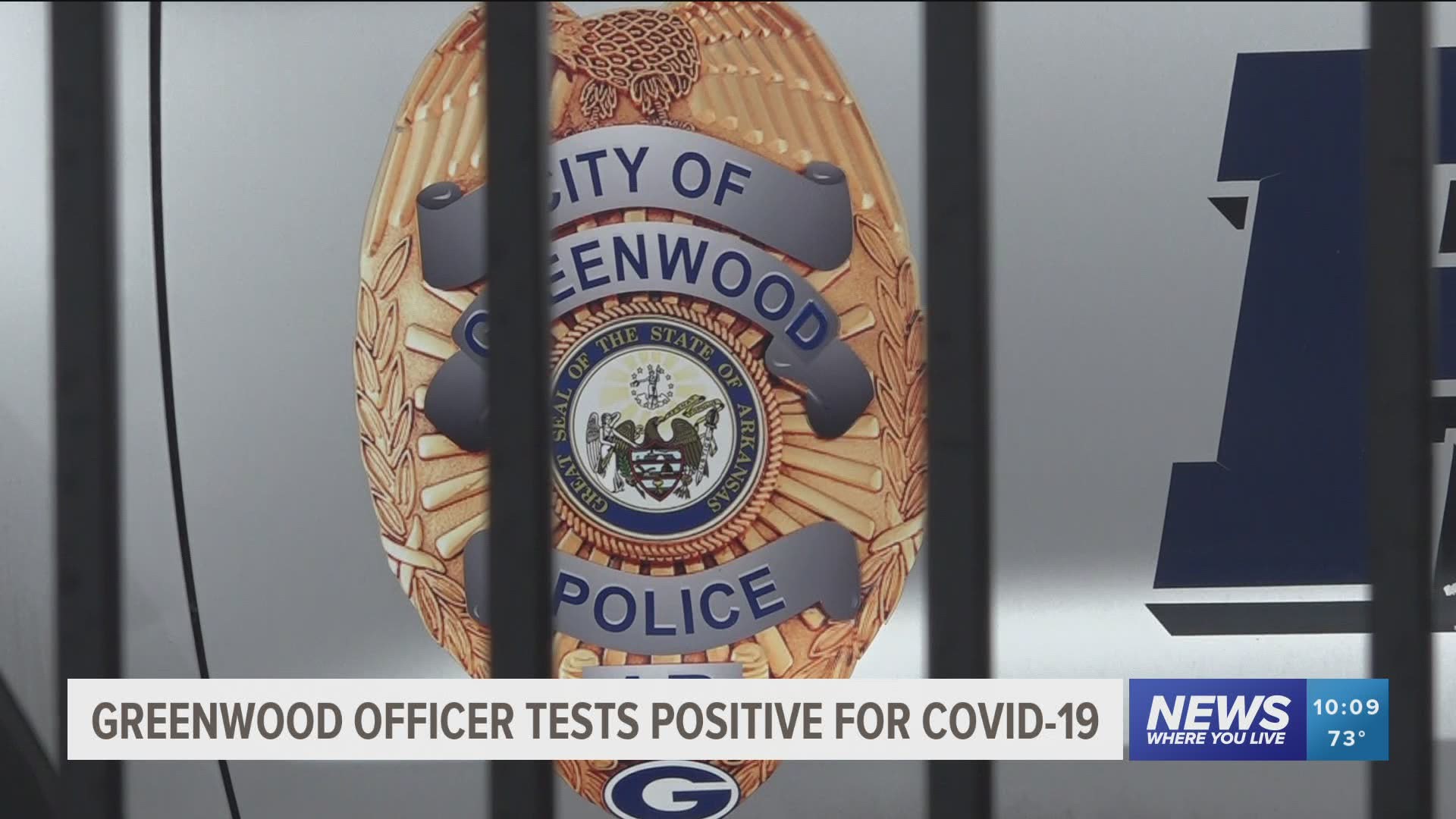 Greenwood Officer tests positive for coronavirus