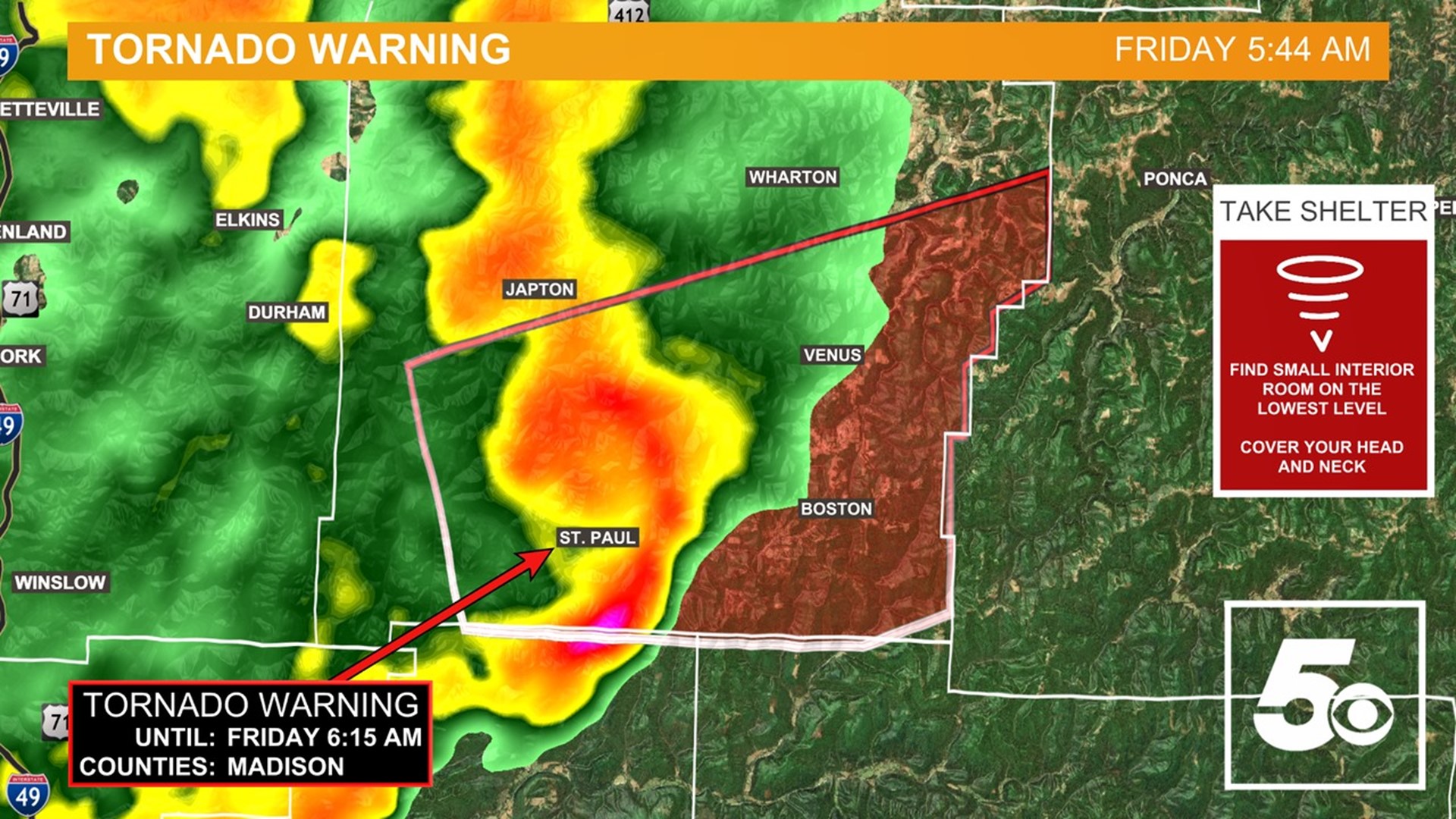 National Weather Service confirms EF-1 tornado between Washington ...