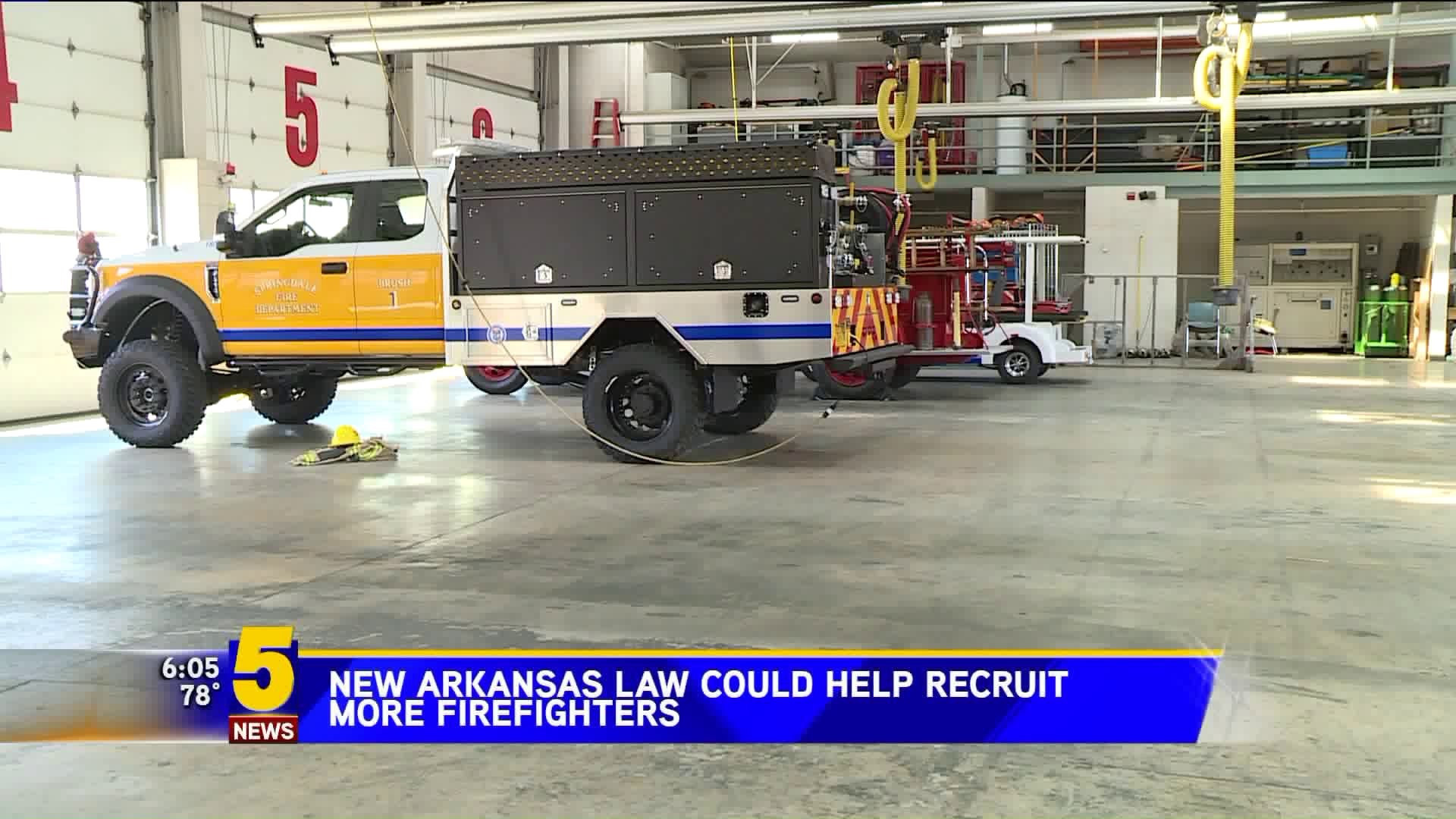 New Arkansas Law Could Help Recruit Firefighters