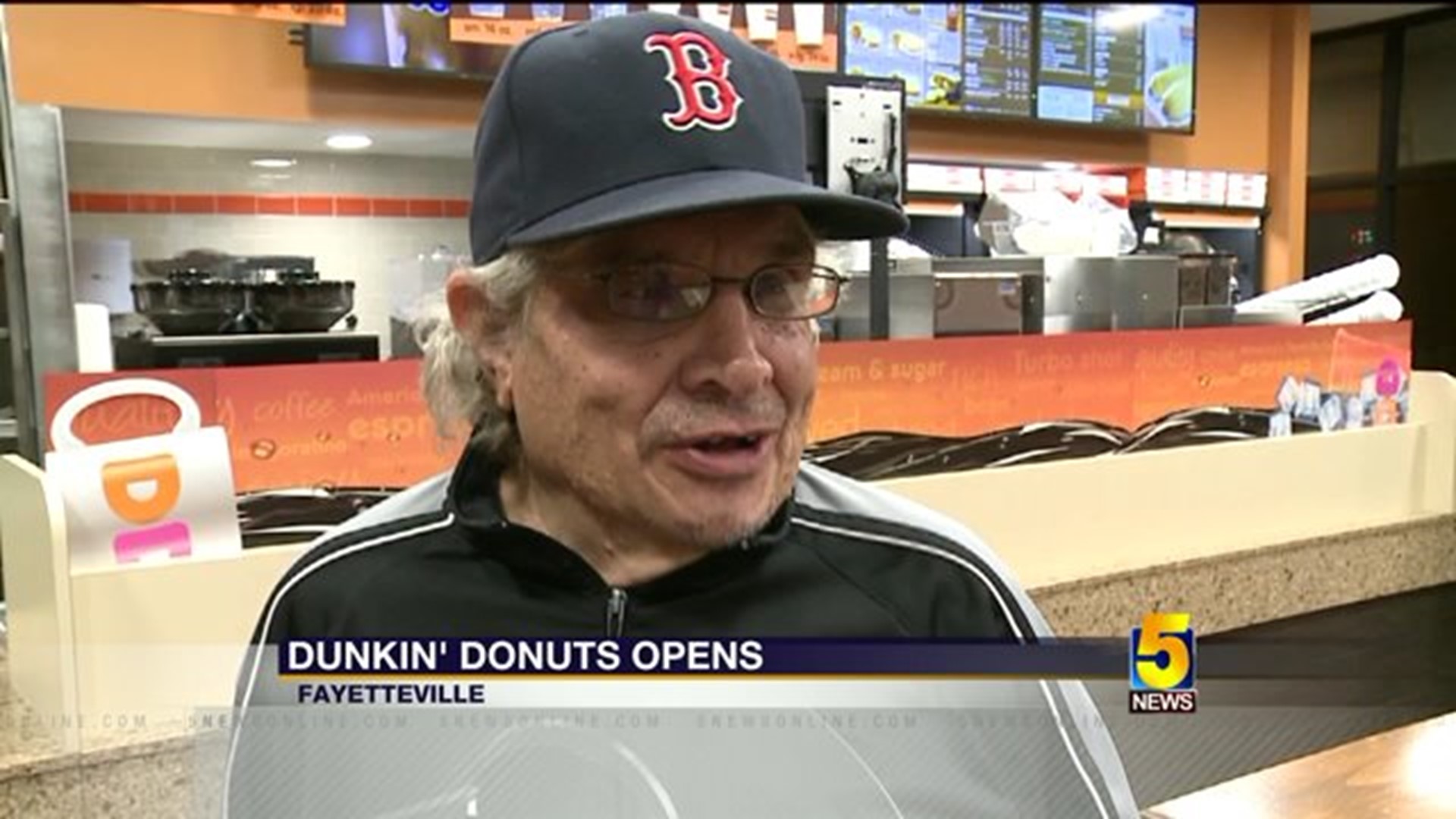 First Customer At The Fayetteville Dunkin` Donuts