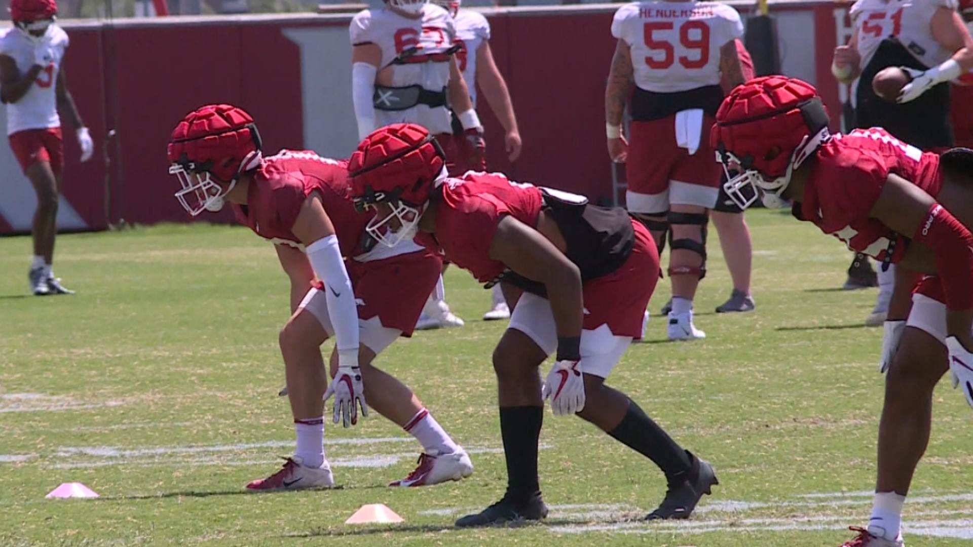 Head coach Sam Pittman said the defense made a few more key plays in Saturday's scrimmage.