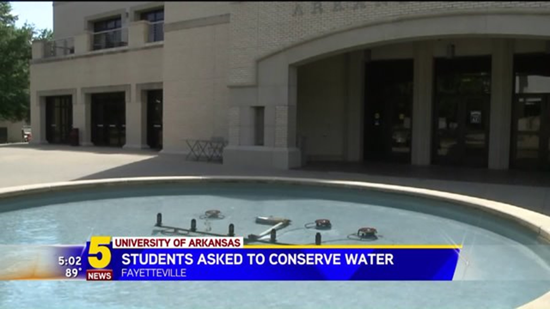 University Of Arkansas Students Conserving Water